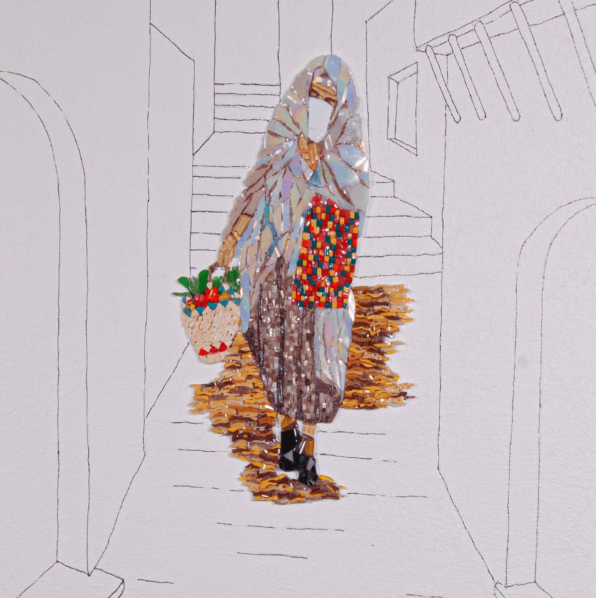 Creator Sun, artiste mosaïste algerienne, Elwani, Algerie.