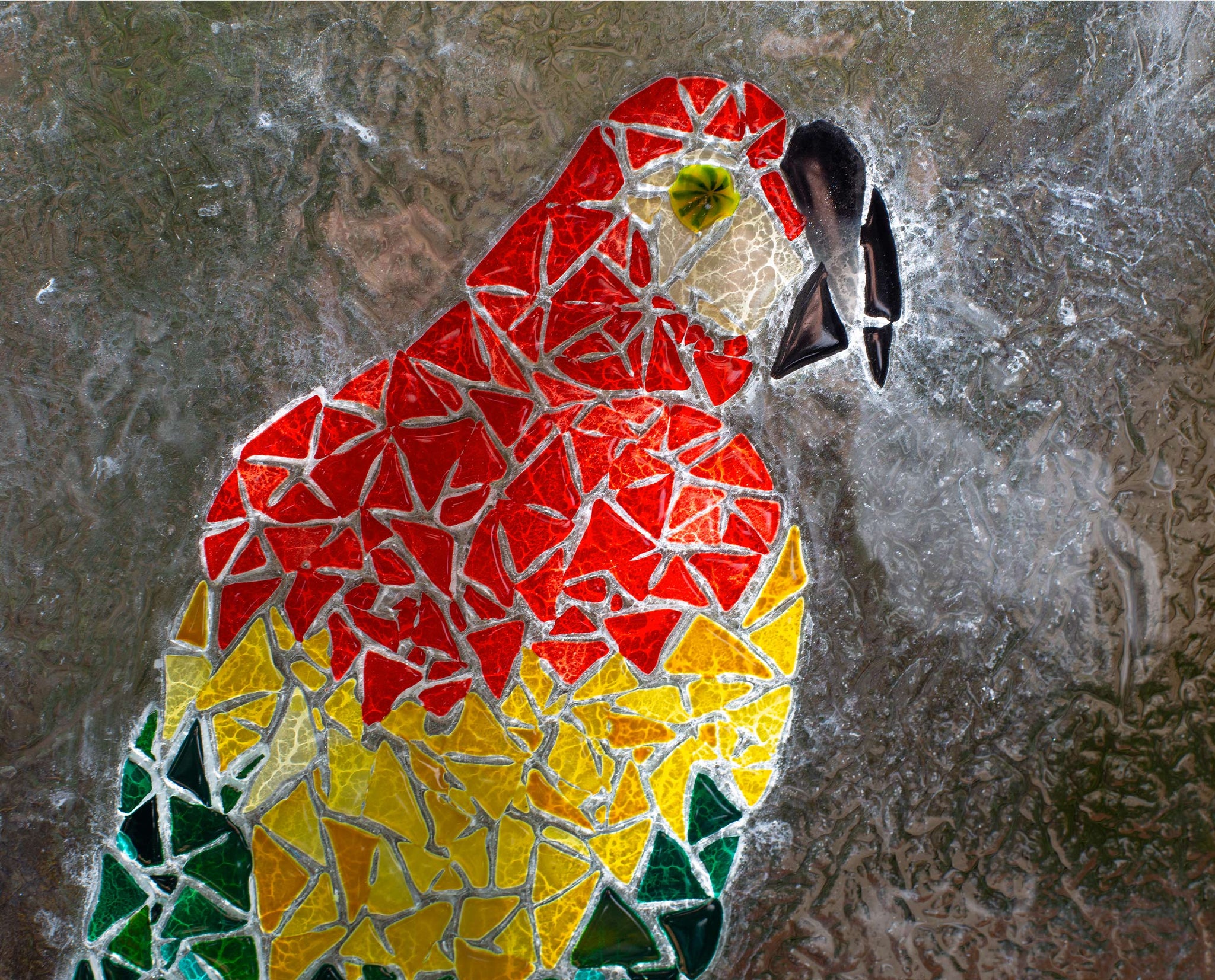 Perroquet en mosaïque